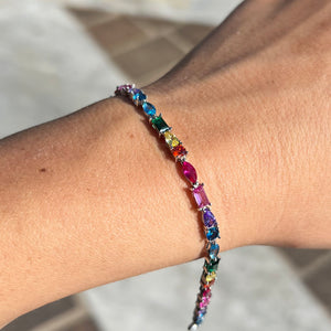 Bracciale tennis rainbow