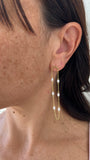 Orecchini altalena perle
